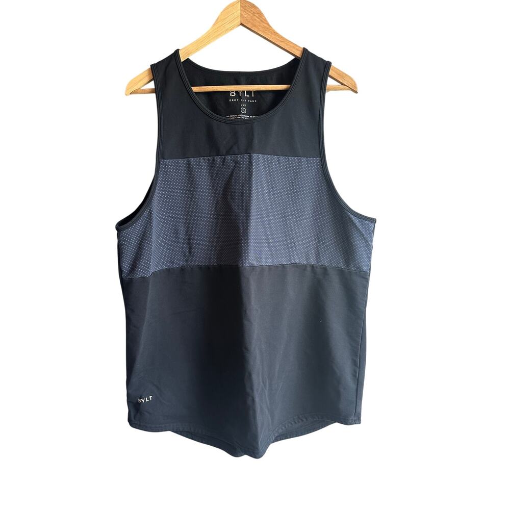 BYLT Drop Cut Tank Top Black XL
